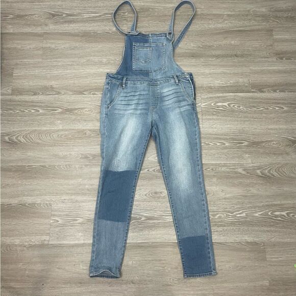Miss Me Bib Jean Overalls Ankle Skinny Large L - Picture 1 of 13